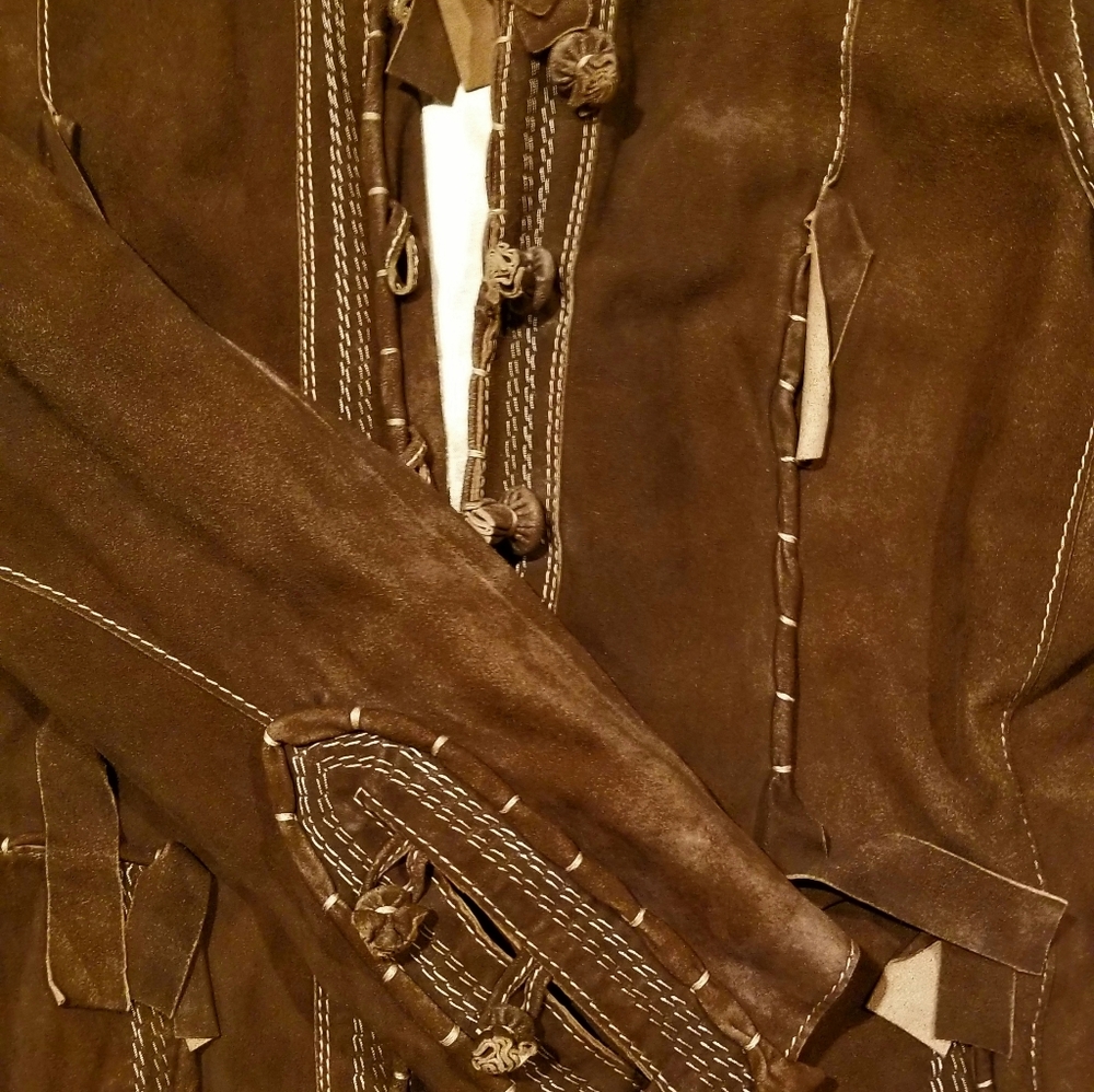 Exclusive leather jacket by italian custom designer - Picture 5 of 9